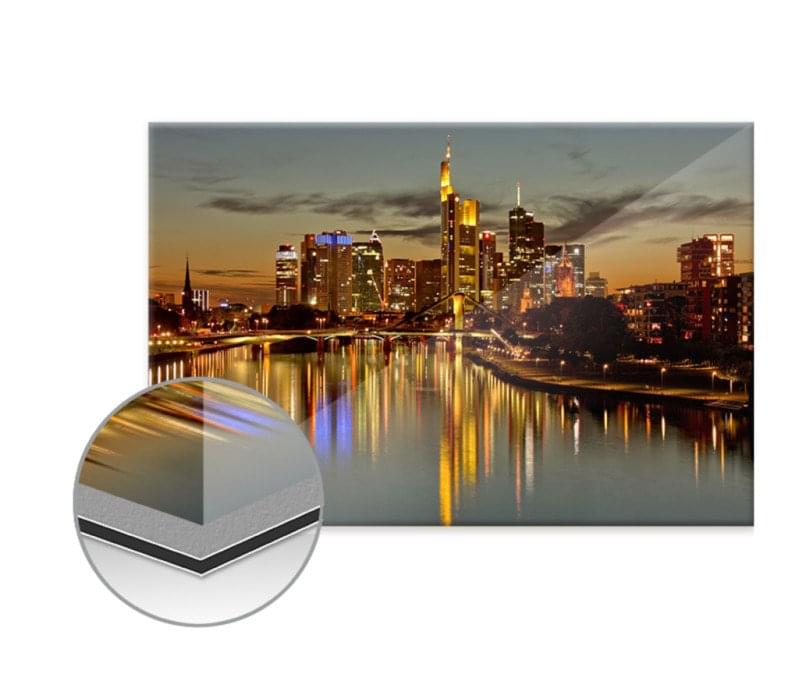 Poster auf Alu-Dibond hinter Acryl 50 x 75 Quer