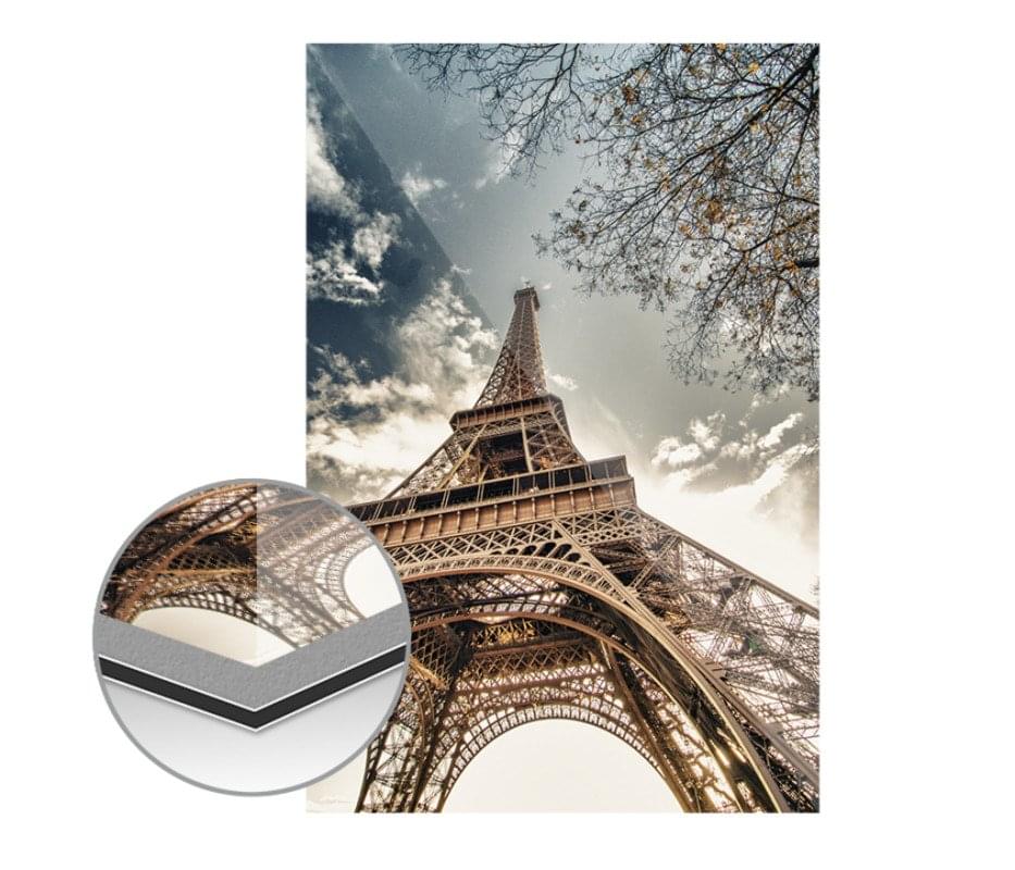 Poster auf Alu-Dibond hinter Acryl 80 x 60 Hoch